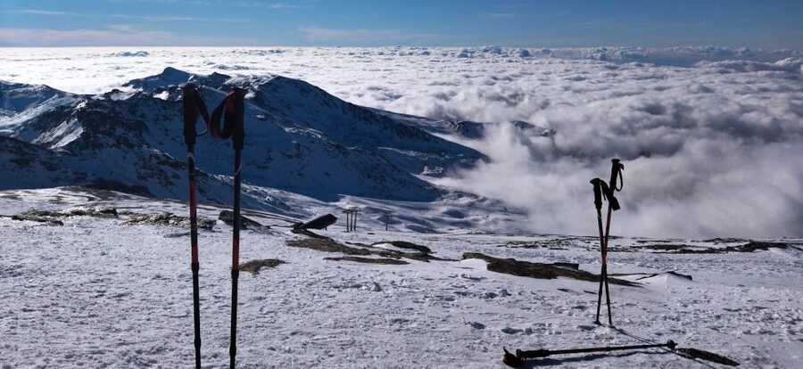 Granada: Sierra Nevada Veleta Peak Trek with Lunch - Winter snowshoes or summer walking sticks