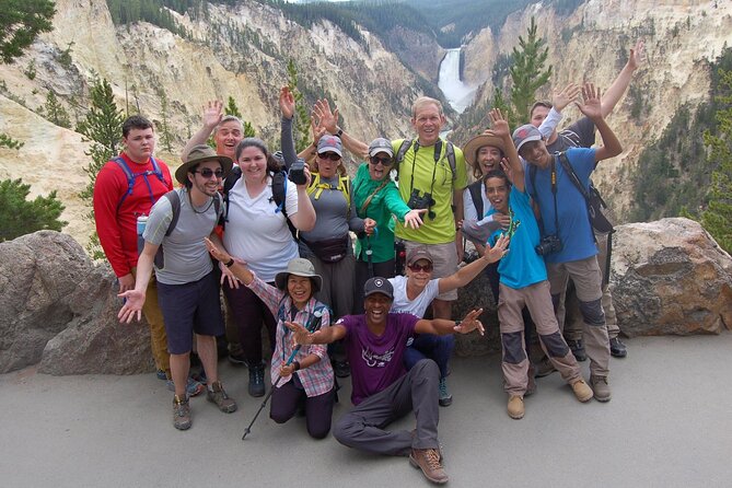 Grand Canyon of the Yellowstone Rim and Loop Hike with Lunch - Pine forest, mud pots, and steaming vents