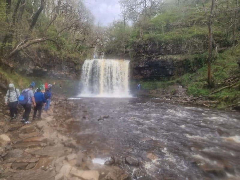 Guided Breacon Beacons 4 waterfalls in day hike from Cardiff - Sgwd Isaf Clun-Gwyn and Sgwd y Pannwr