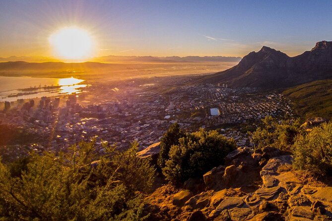 Guided Sunset/Sunrise Hike on Lions Head,Cape Town (Hotel Pickup) - The final third: ladders, chains, and rock