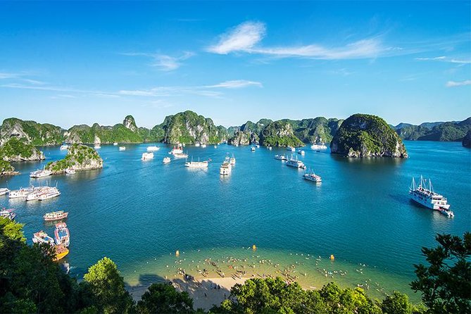 Halong Bay Full Day with Kayaking, Hiking viewpoint, Cave - Deluxe To Luxury - Sunset tea after a packed afternoon
