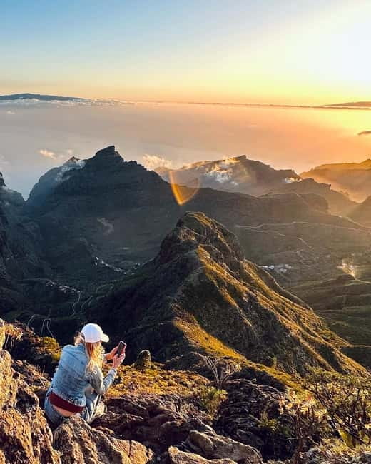 Hike above Masca through relict woods. SMALL GROUPS. - The Teno Mountains from a quieter trail