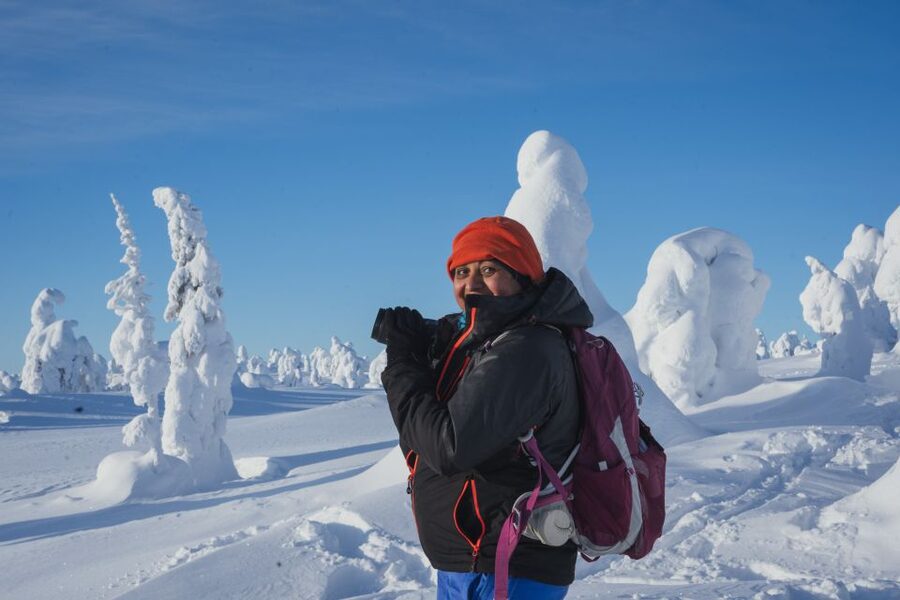 Hiking in Riisitunturi National Park with Photographer - Valeriia as guide and photographer