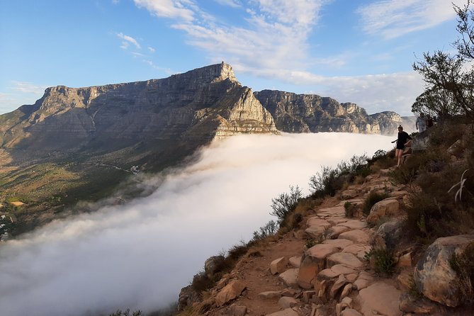 Hiking Lion's Head for sunrise, coffee & hotel Pick-up & Drop off - The rocky ridge and ladders