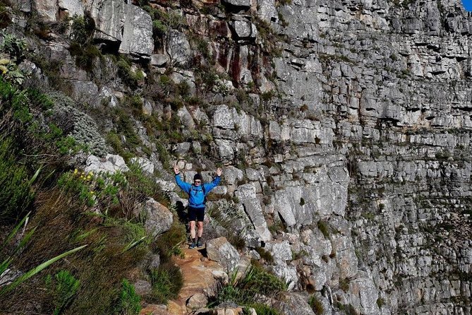 Hiking Table Mountain via India Venster Morning Hike - The scrambling begins below the amphitheater