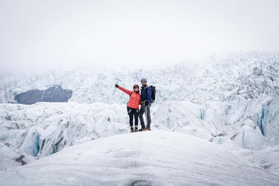 Iceland: Vatnajokull Glacier Hike and Ice Cave Tour - Learning to Walk on Falljökull Ice