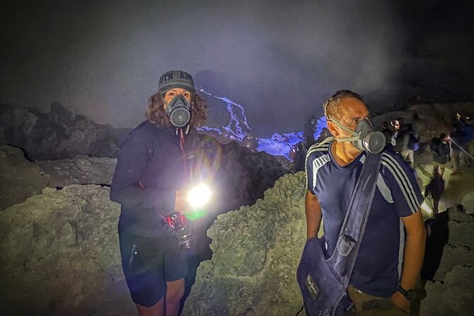 Ijen Blue Fire Trekking - Reaching the blue fire in the dark