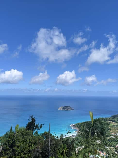 Jungle Adventure Hike:Climb, Waterfall, Discover Seychelles! - A British radio station above the coast
