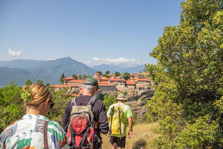 Kalabaka: Meteora Small-Group Hiking Tour w/ Monastery Visit - From Kalabaka to Kastraki Square