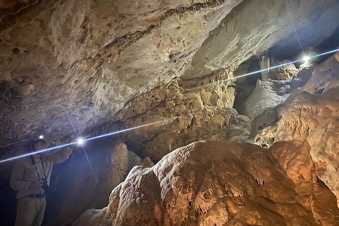 Karpathos Aperi Limniotis Cave Hike for stalagmites / stalactites - Aegean views provide the best pause