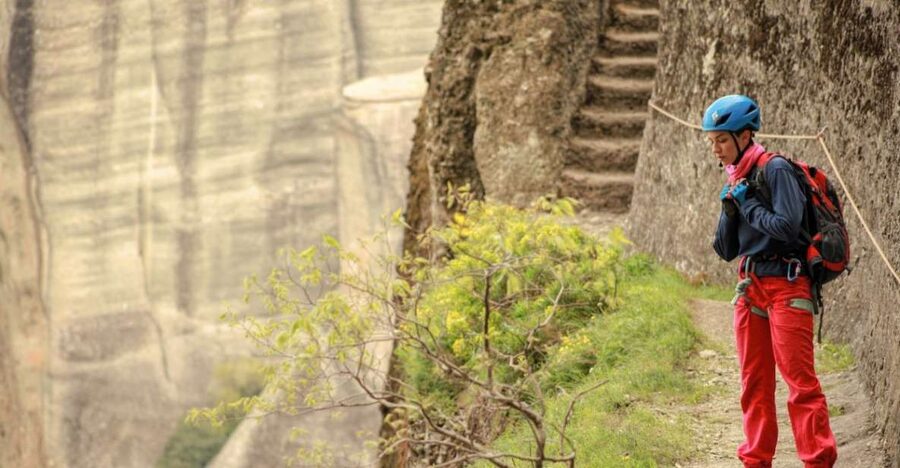 Kastraki: Meteora Via Cordata Hiking Tour to the Great Saint - Following a path carved by monks