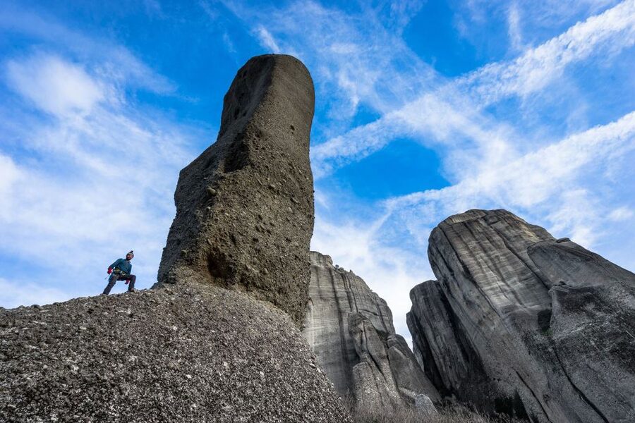 Kastraki: Meteora Via Cordata Hiking Tour to the Great Saint - The descent and the real pace of the tour