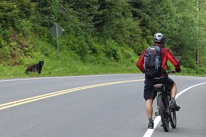 Ketchikan Electric Bike and Rain Forest Hike Ecotour - Learning to handle the e-bike
