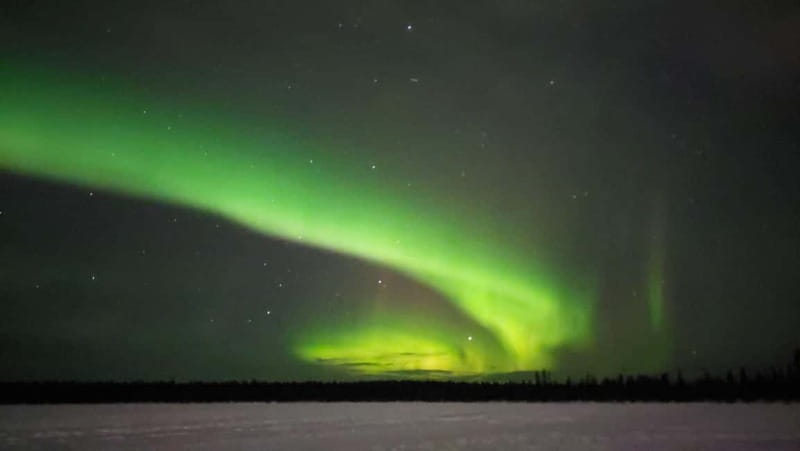Kiruna: Snowshoe Trek with Aurora Hunt and Warm Beverage - Following the Snowshoe Trail