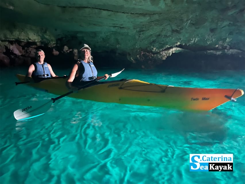 Leuca kayak tour + swimming + speleo-trek in cave - What the $62.63 price includes