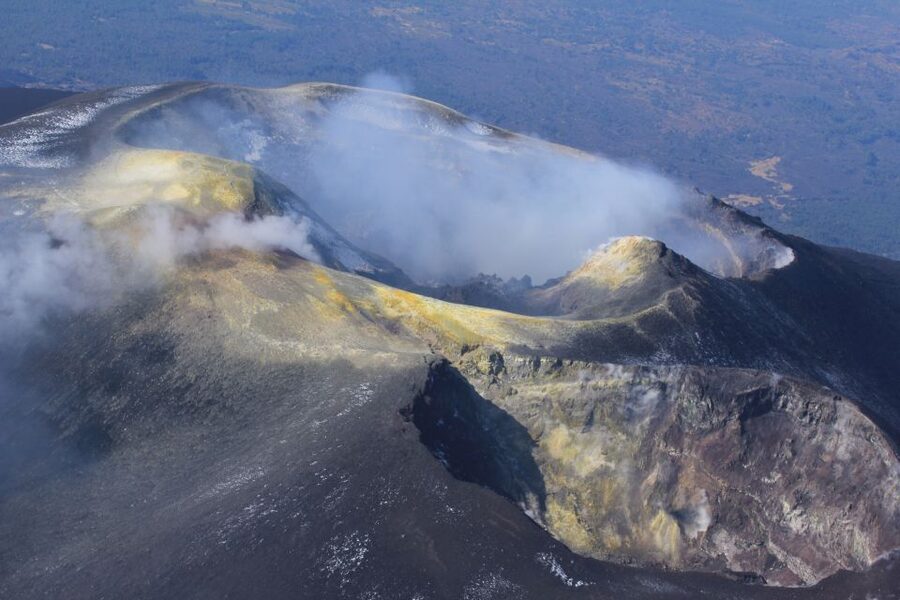Linguaglossa: Mt Etna Summit Crater Hike with Optional 4x4 - The descent through volcanic sand gullies