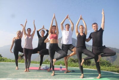 Little Adams peak Sunrise Hike and Yoga Lesson .