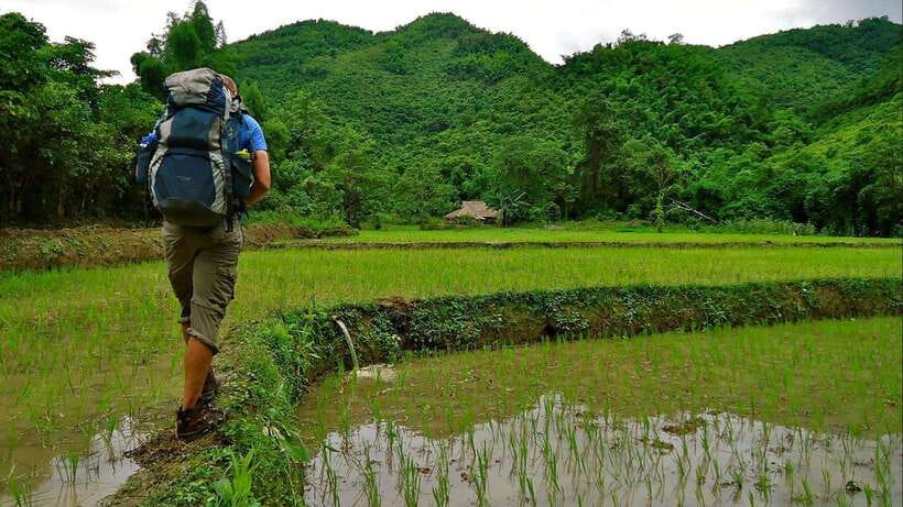 Luang Prabang Thin Pha Trail & Tad Sae Falls Trek - Crossing the Nam Khan to the trailhead