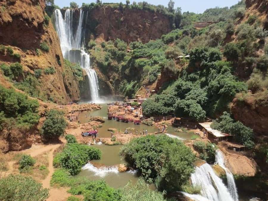 Marrakesh: Ouzoud Waterfalls Trip with Hike & Boat Option - Meeting the monkeys near the trail