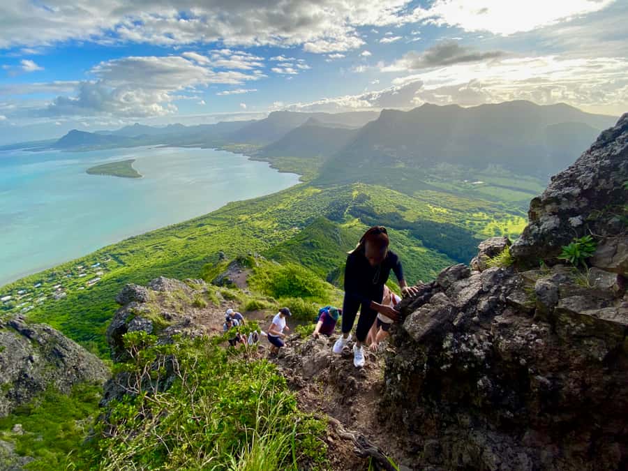 Mauritius: Le Morne Mountain UNESCO Eco Hike - The descent requires fresh attention