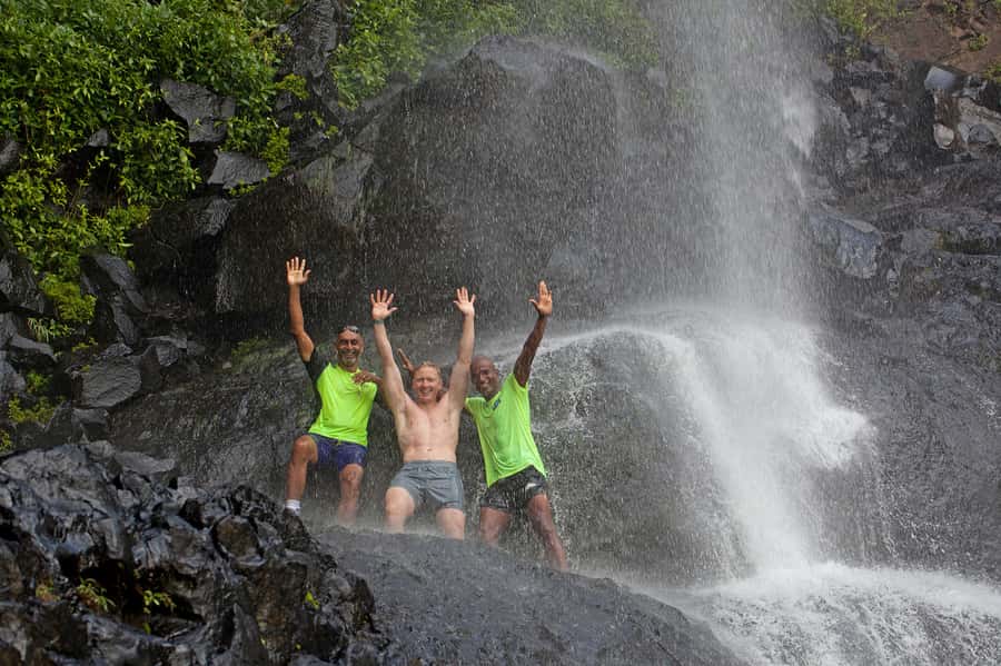 Mauritius: The Iconic Waterfalls hike + Mauritian picnic - What the trail feels like underfoot