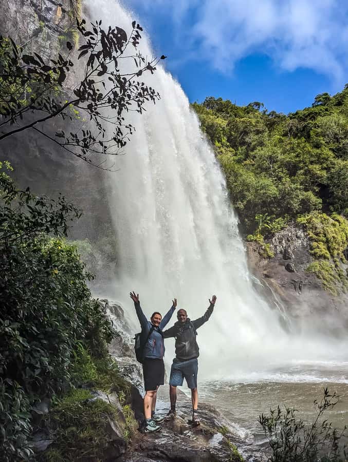 Mauritius: The Iconic Waterfalls hike + Mauritian picnic - Natural pools and a swim beneath the falls