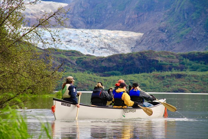 Mendenhall Glacier Canoe Paddle and Hike Juneau - Nugget Falls, Arctic Terns, and Open Water Views