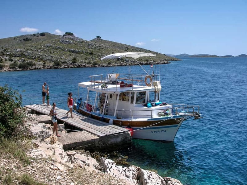 Mikado Kornati Excursion with snorkeling and hiking stops - Lojena Beach: the first swim and snorkel