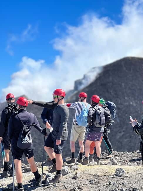 Mount Etna: Central Crater (3,340 meters) with Jeep and Trek - The 100-minute climb across lava and ash