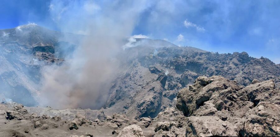 Mount Etna: Central Crater Guided Hike for Advanced Hikers - The long descent through ash and sand