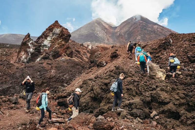 Mount Etna: Guided Trek 3,000 Meters to the Summit - The smoking 2001 crater at 2,700 meters