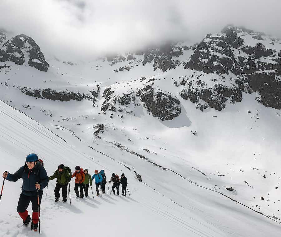 Mt Toubkal Ascent Express Trek 2 Days 1 Nights - The climb to the 3,207-meter refuge
