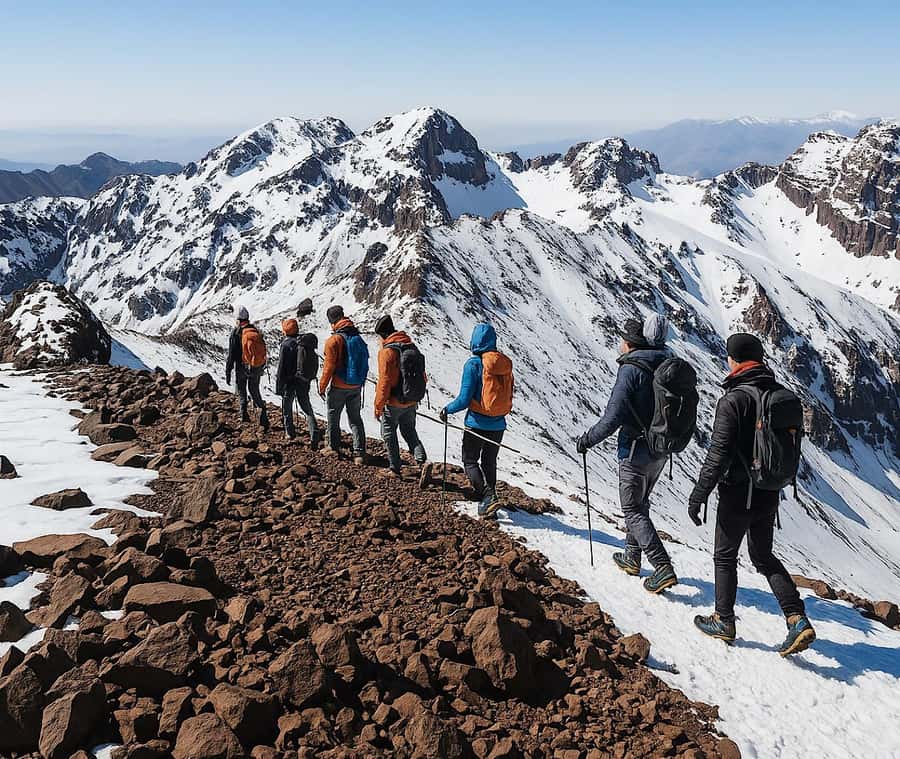 Mt Toubkal Ascent Express Trek 2 Days 1 Nights - Walking through Aït Mizane Valley to Sidi Chamharouch