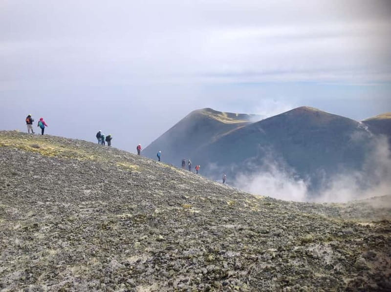 Nicolosi: Mount Etna Central Crater Guided Trekking Tour - Walking across Etna’s black upper slopes