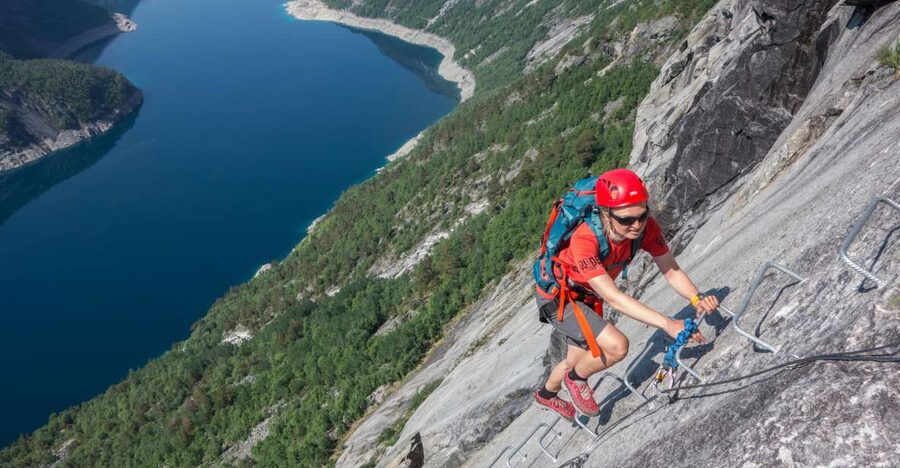 Odda: Full-Day Trolltunga Hiking, and Climbing Tour - The steep kilometer before the rockface