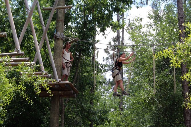 Orlando Tree Trek Adventure Park - The safety briefing and first course