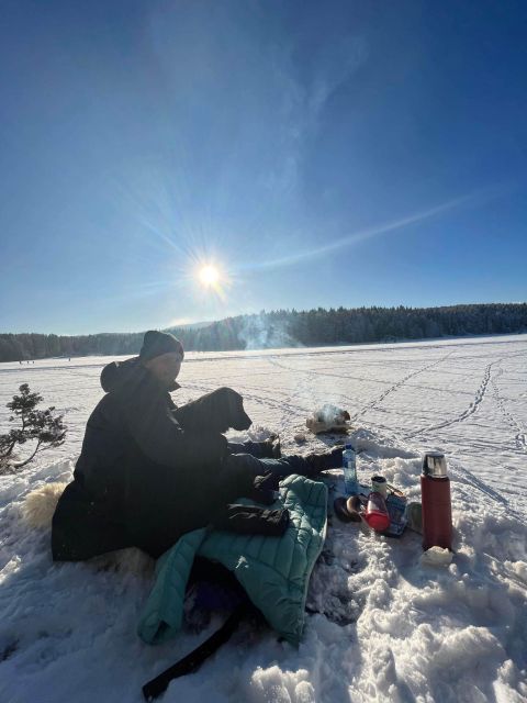 Oslo: Winter Wonderland Forest Hike and Campfire with a Dog - The second half and the return route