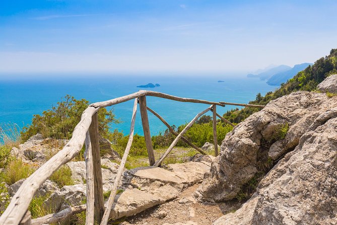 Path of the Gods Hiking Day Tour from Sorrento - Walking the Path of the Gods above the sea