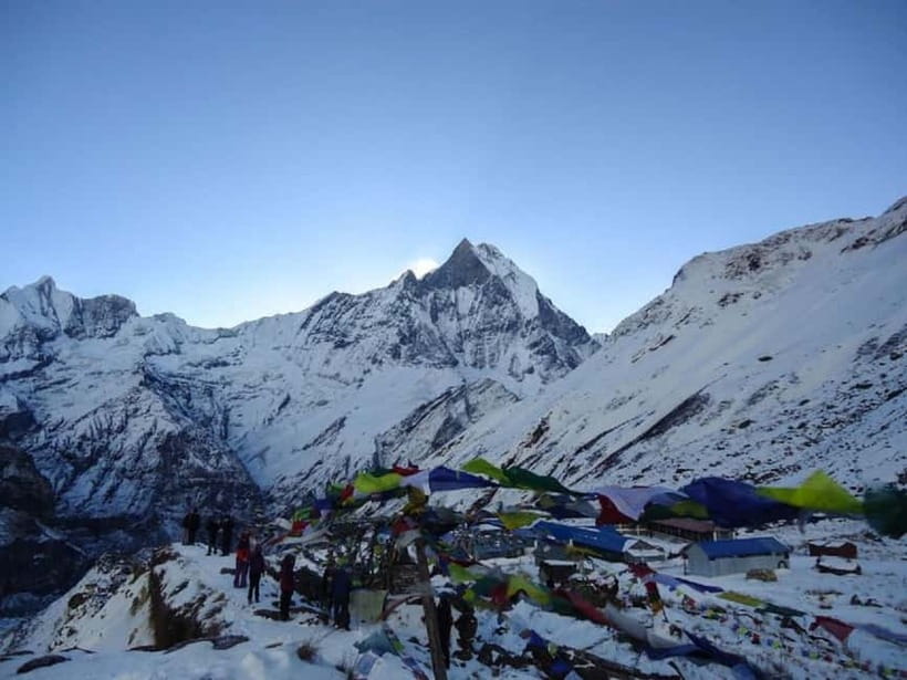 Pokhara: 7-Day Annapurna Base Camp Trek & Natural Hot Spring - Day four: Himalaya to Machhapuchhre Base Camp and Annapurna Base Camp