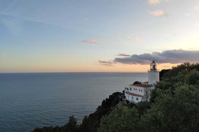 Private Costa Brava Hike and Snorkel from Barcelona with Lunch - Platja de Castell begins with sand, stone, and ancient ruins