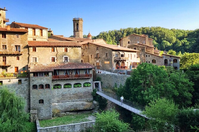 Private Pre-Pyrenees Medieval Village Hike from Barcelona - Walking through Rupit’s old stone lanes
