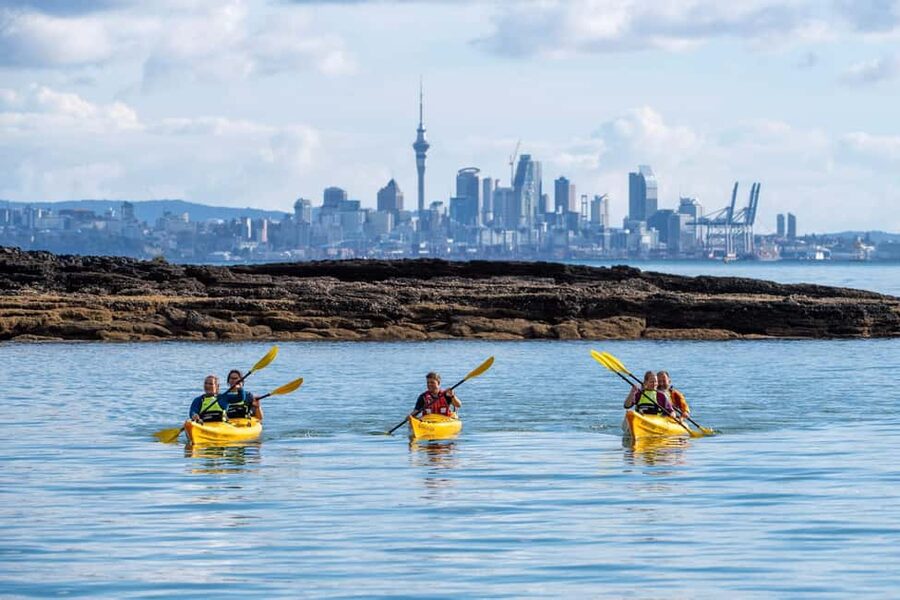 Rangitoto Island: Sea Kayak & Summit Hike Day Trip - Landing on Rangitoto’s volcanic shore