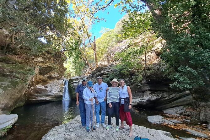 River Trekking to the Waterfall in Andros - Walking into the Achla River