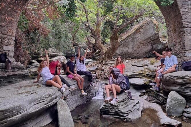 River Trekking to the Waterfall in Andros - Reaching Gerolimni waterfall