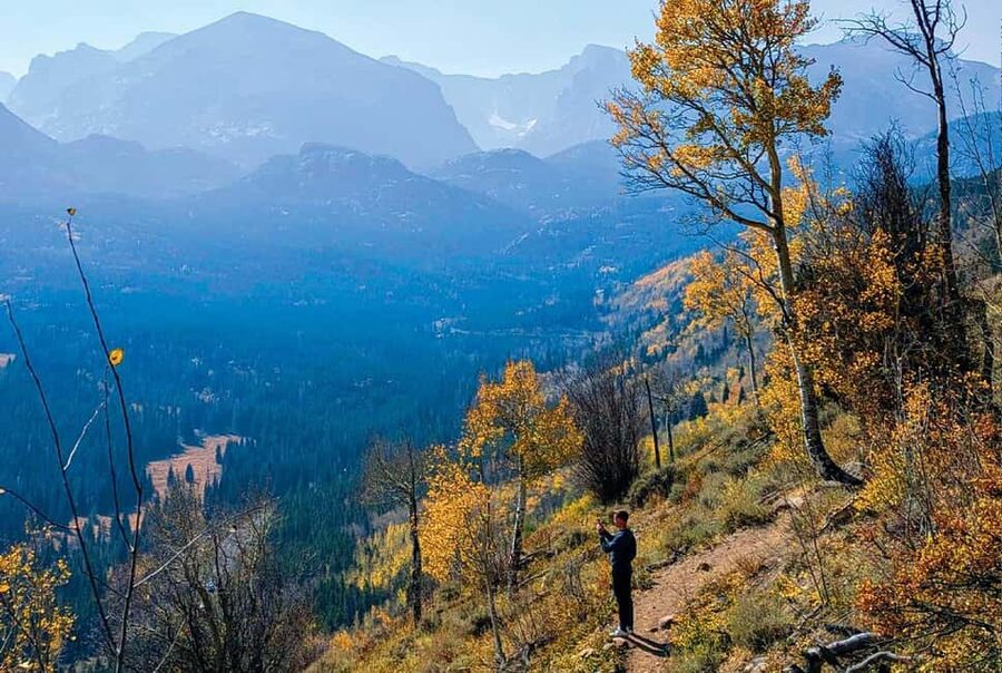 Rocky Mountain National Park Hike - Entering the park and choosing the route