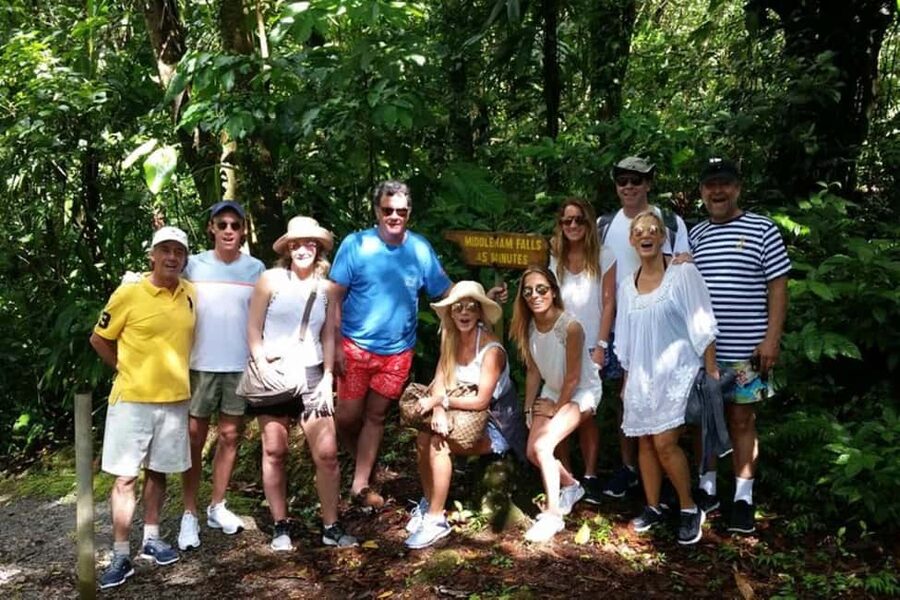 Roseau: Middleham Falls Hike & Titou Gorge Half-Day Trip - Swimming beneath the waterfall