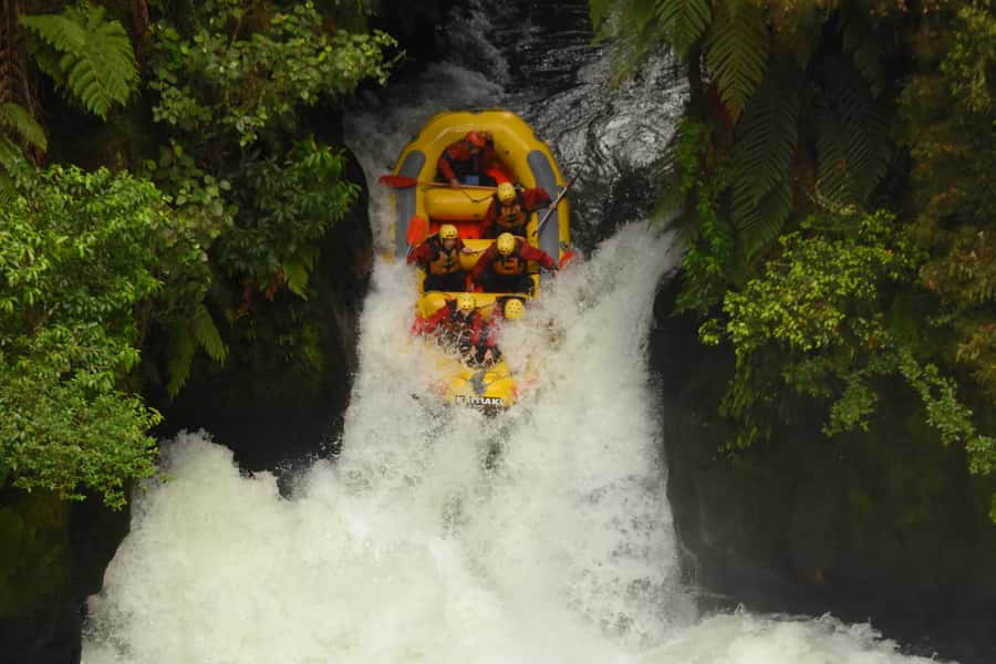 Rotorua: Kaituna Rafting & Mt. Tarawera Guided Hike Combo - Riding a 4x4 toward Mt Tarawera