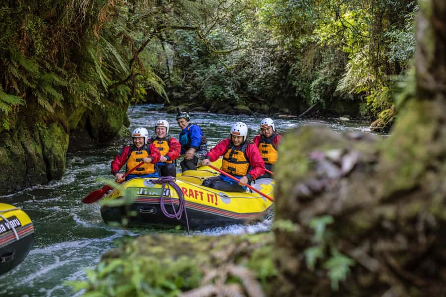Rotorua: Kaituna Rafting & Mt. Tarawera Guided Hike Combo - From volcanic silence to the Kaituna River