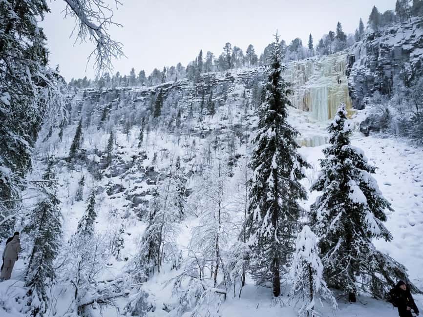 Rovaniemi: Korouoma Canyon Frozen Waterfalls Hike & BBQ - Frozen waterfalls and the best photo stops