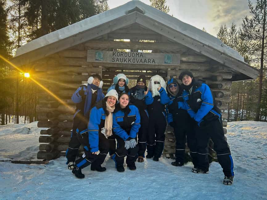 Rovaniemi: Korouoma Canyon Frozen Waterfalls Hike & BBQ - Campfire sausages after the cold walk